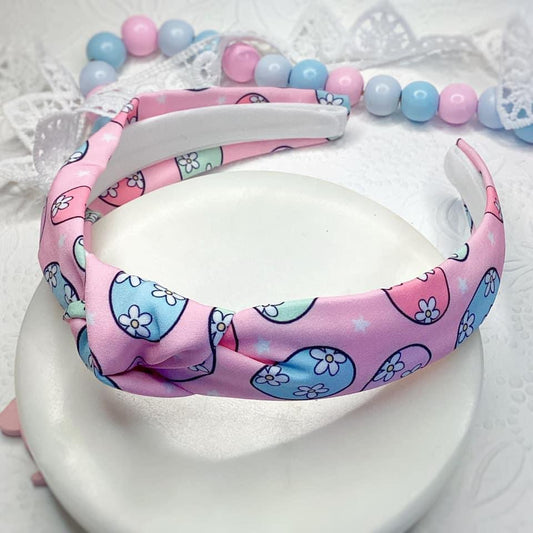 Easter eggs knotted headband